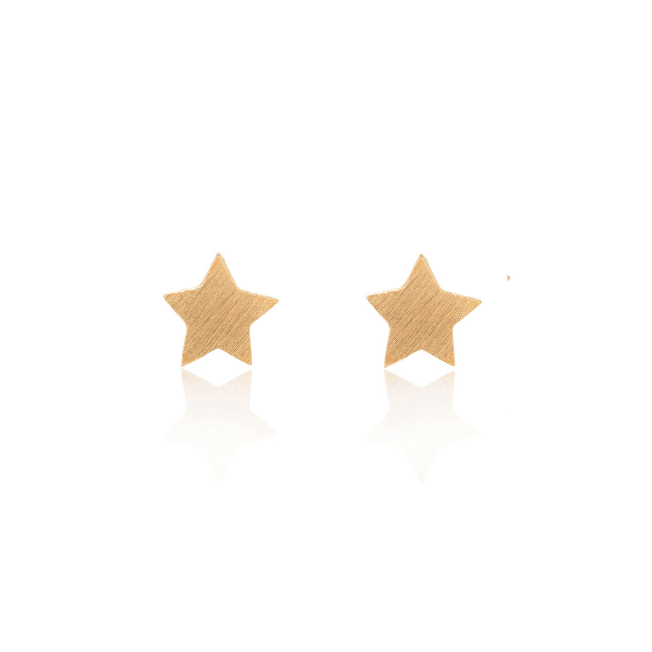 rose gold star stud earrings