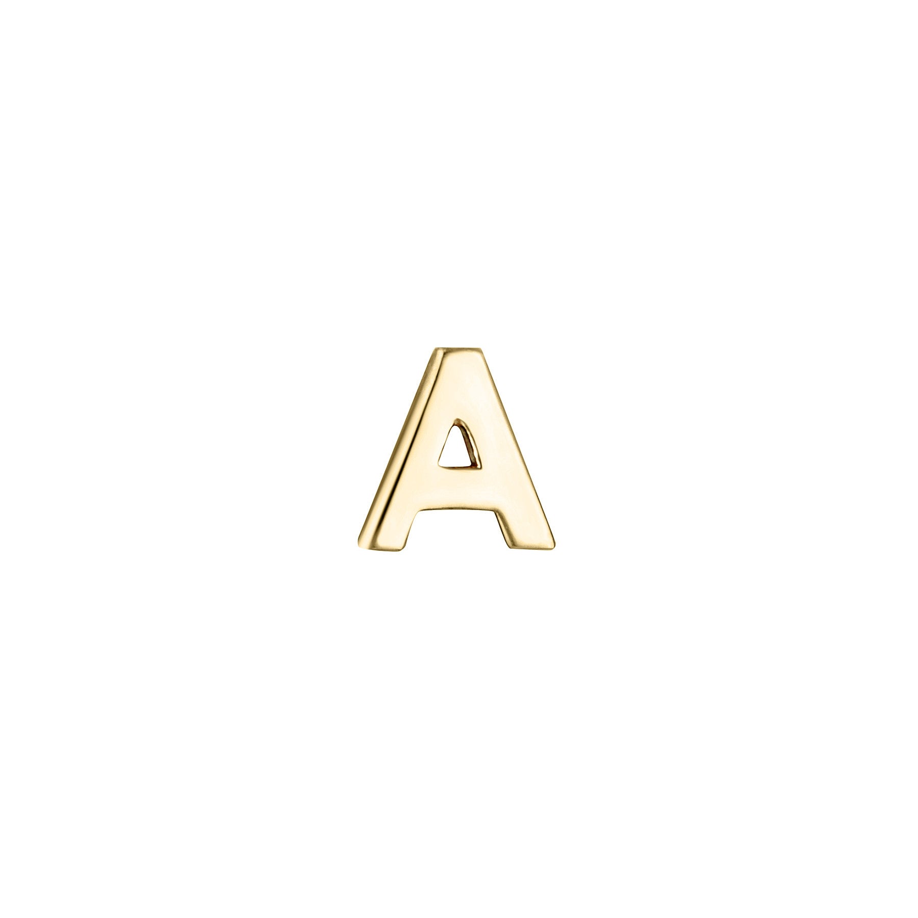 Micro Letter Stud Earring (Single)