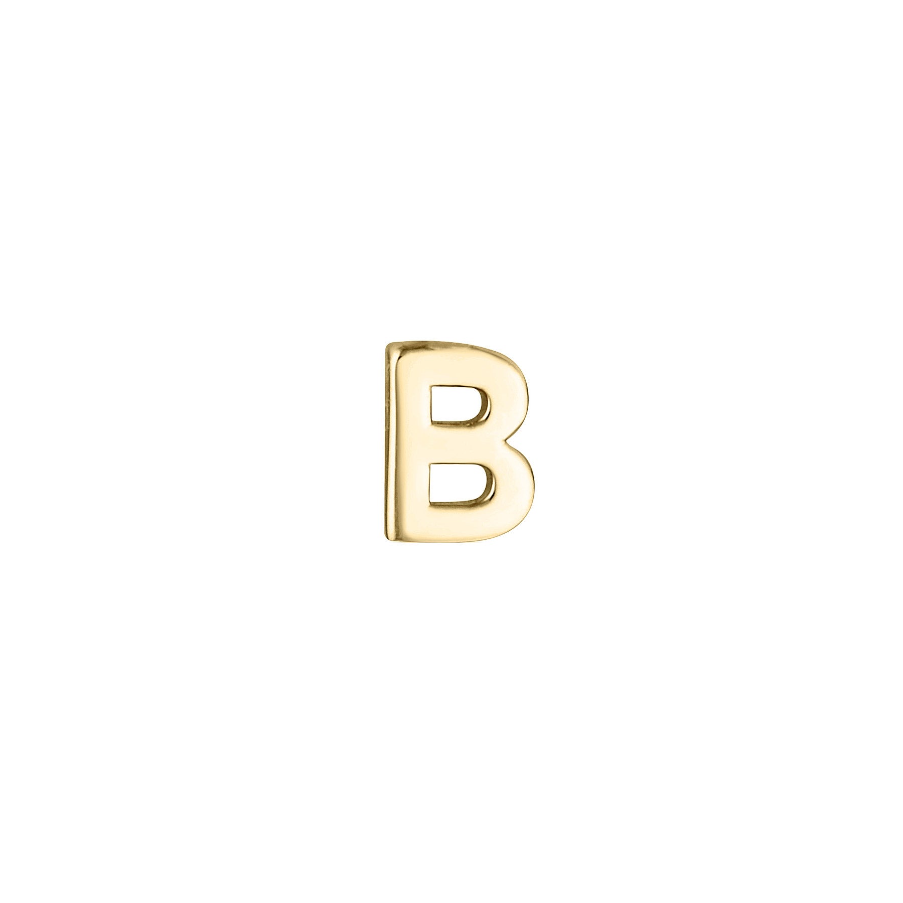 Micro Letter Stud Earring (Single)