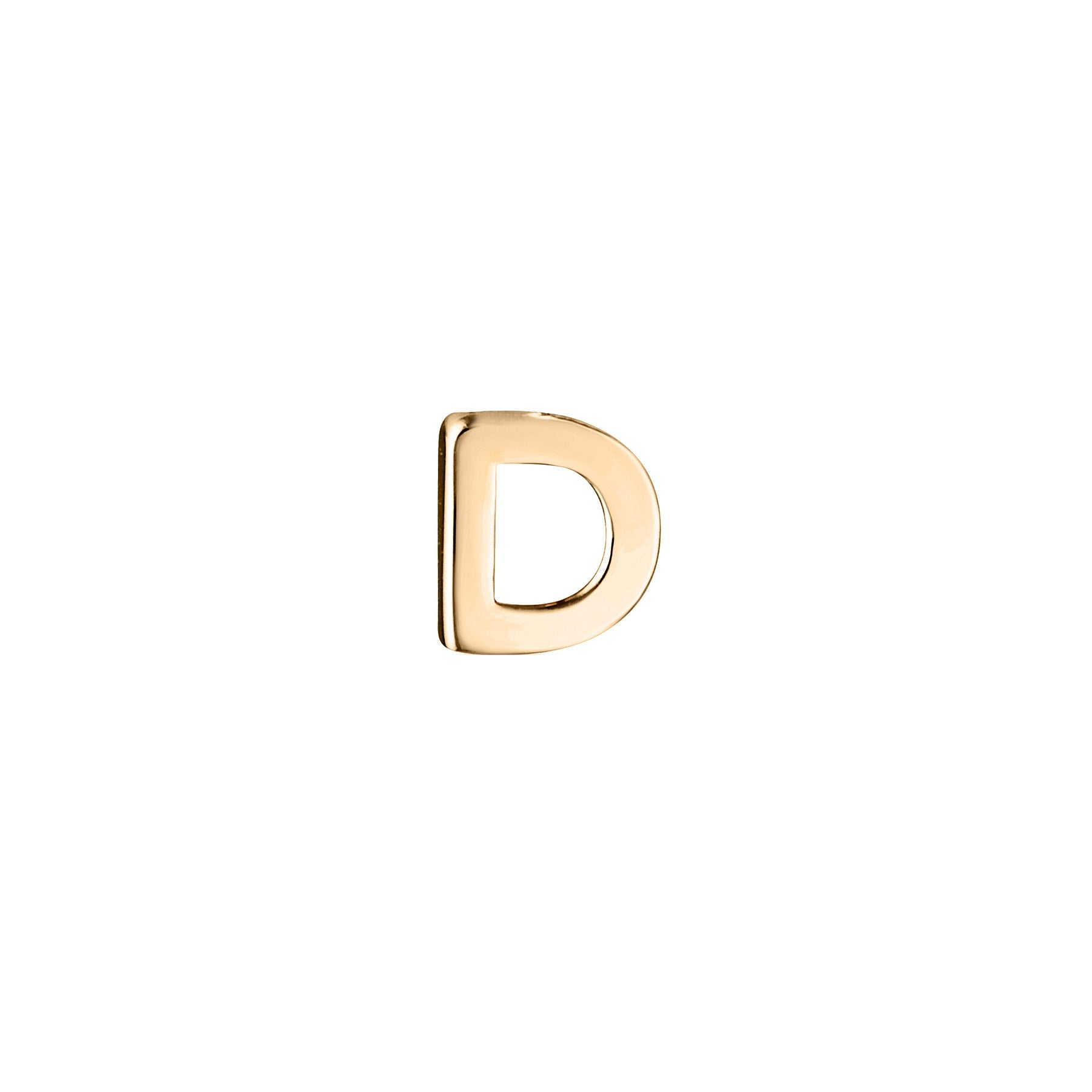 Micro Letter Stud Earring (Single)