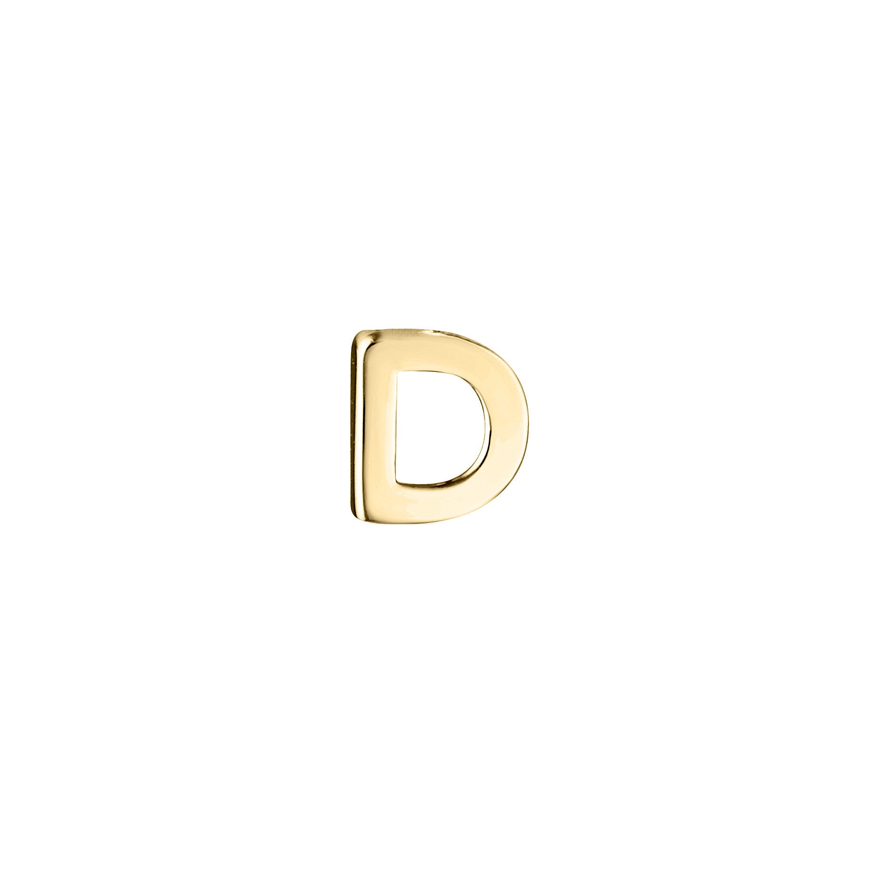 Micro Letter Stud Earring (Single)