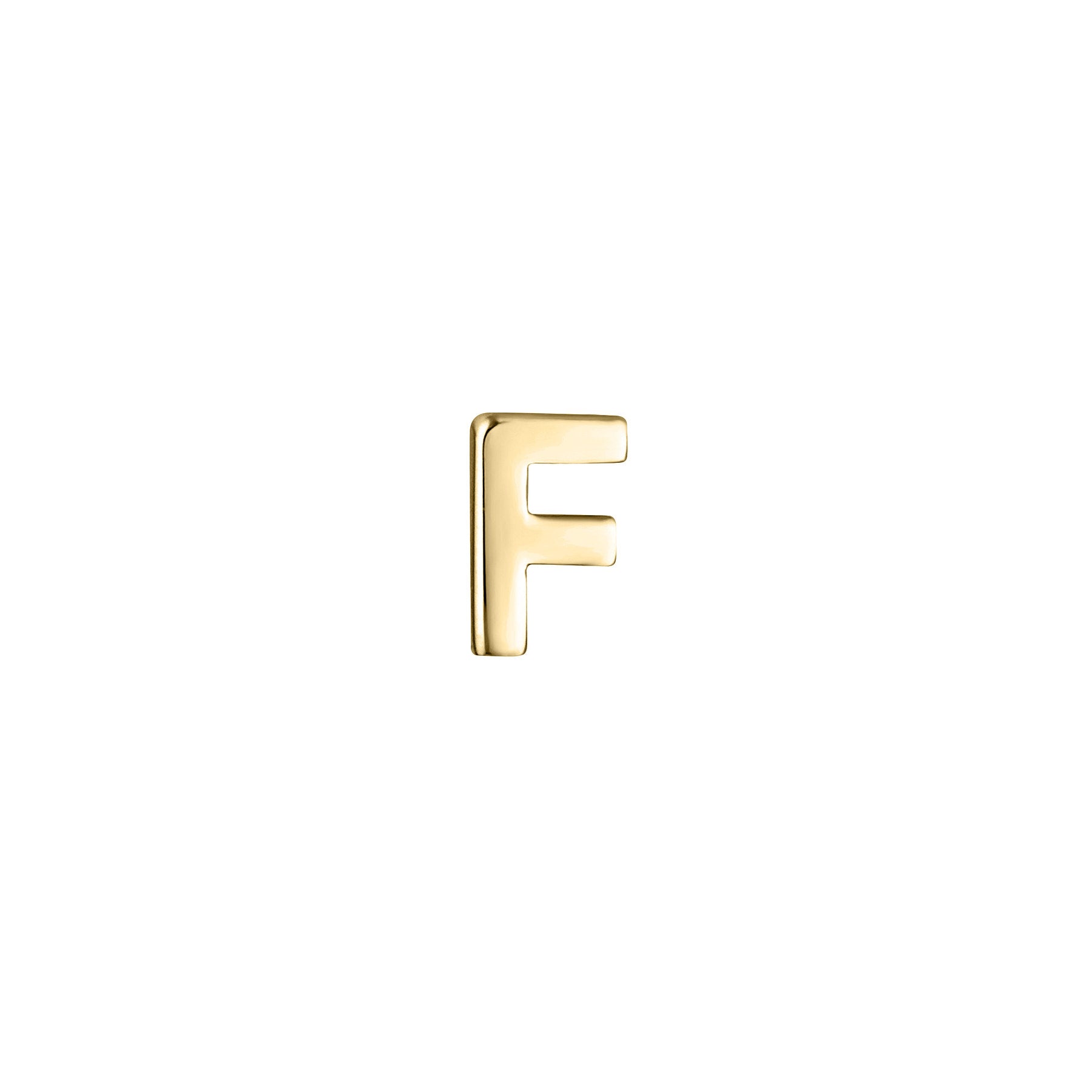 Micro Letter Stud Earring (Single)