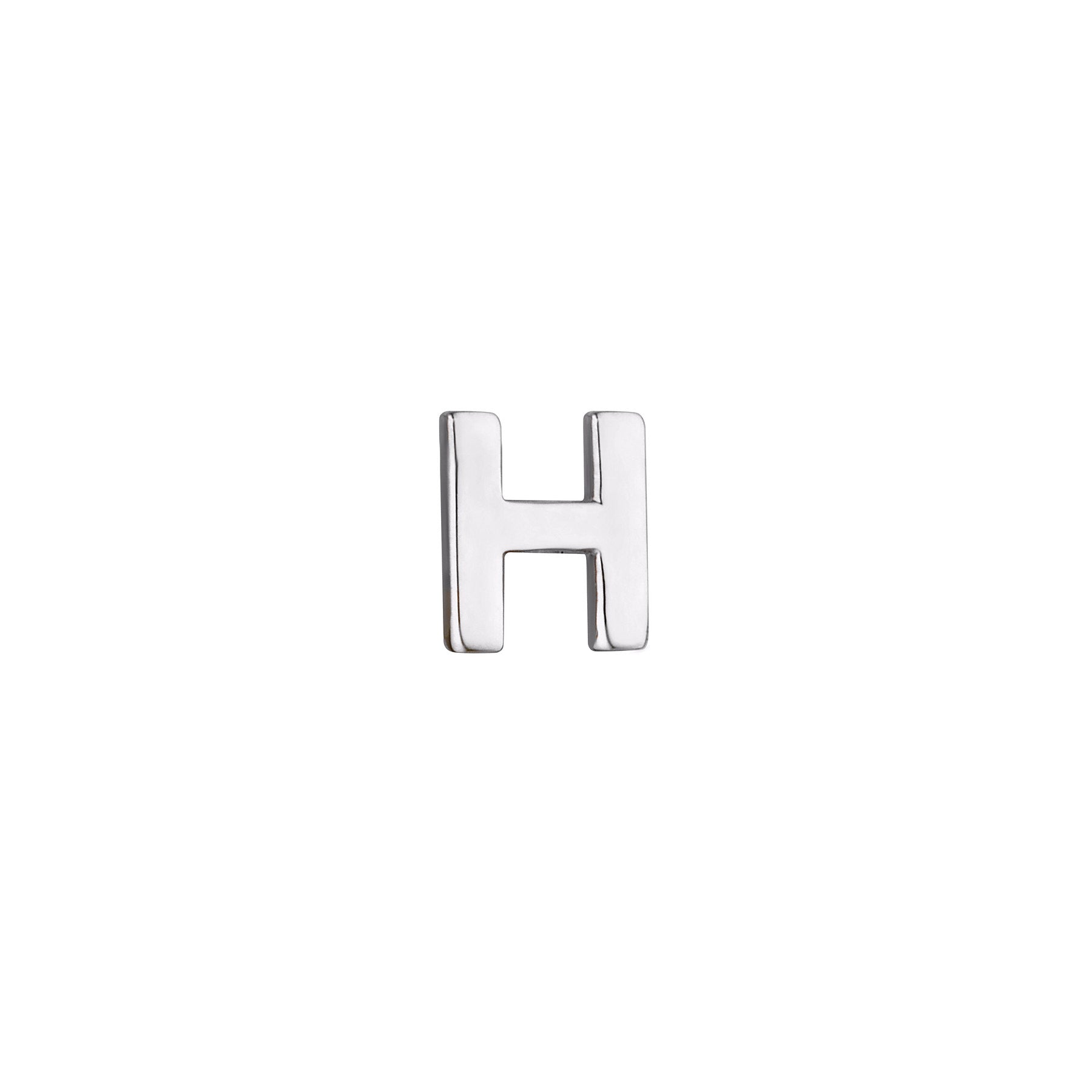 Micro Letter Stud Earring (Single)
