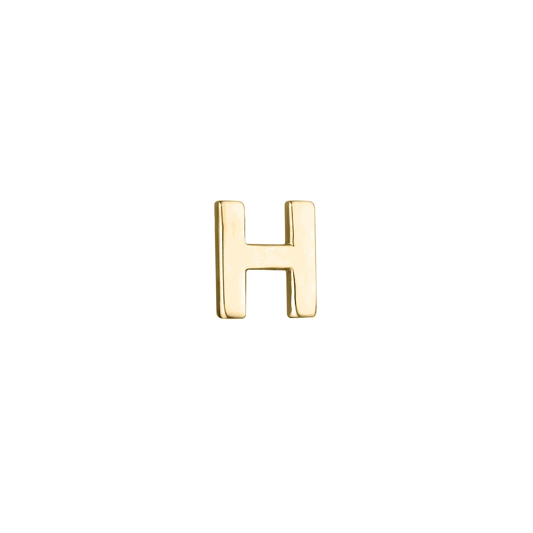Micro Letter Stud Earring (Single)