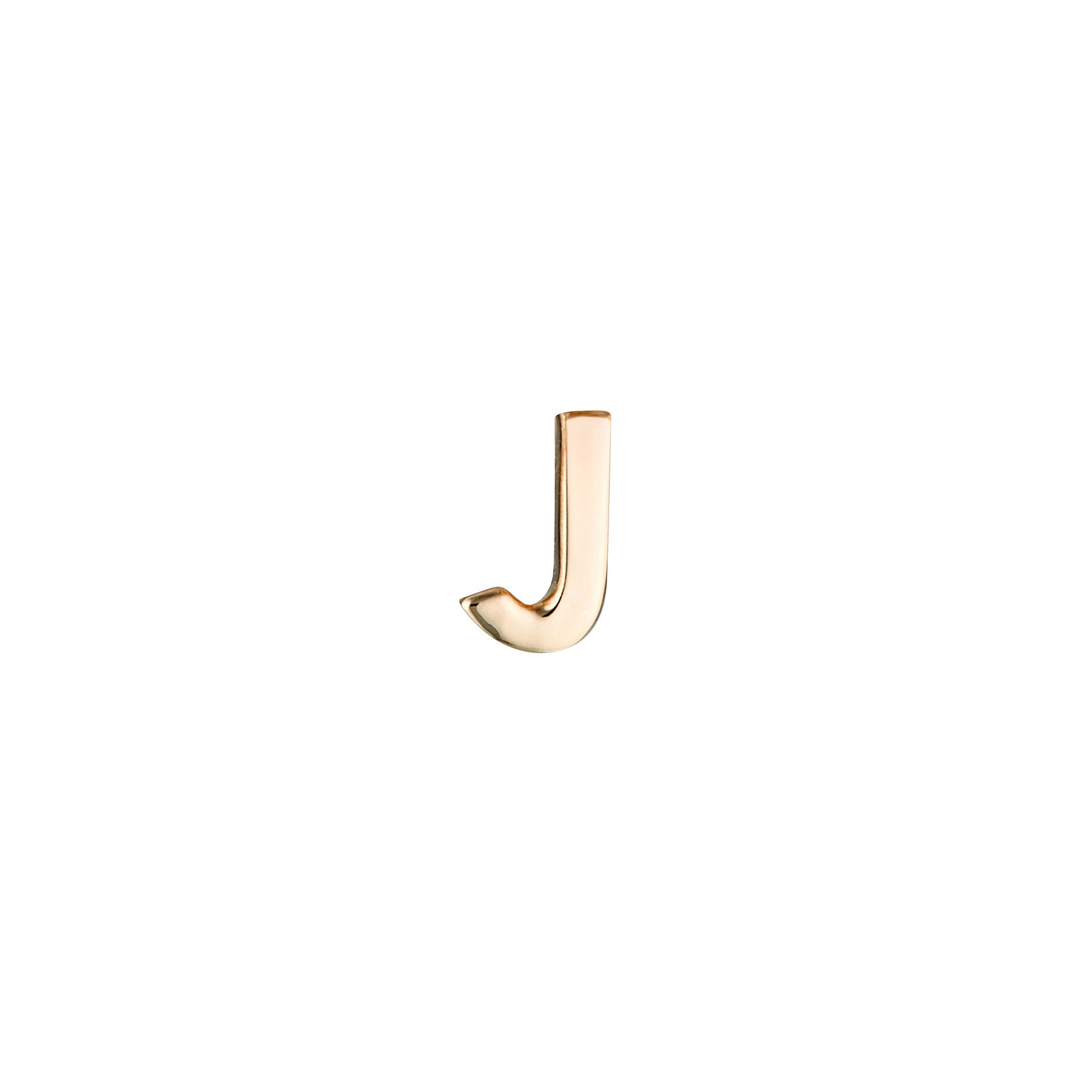 Micro Letter Stud Earring (Single)