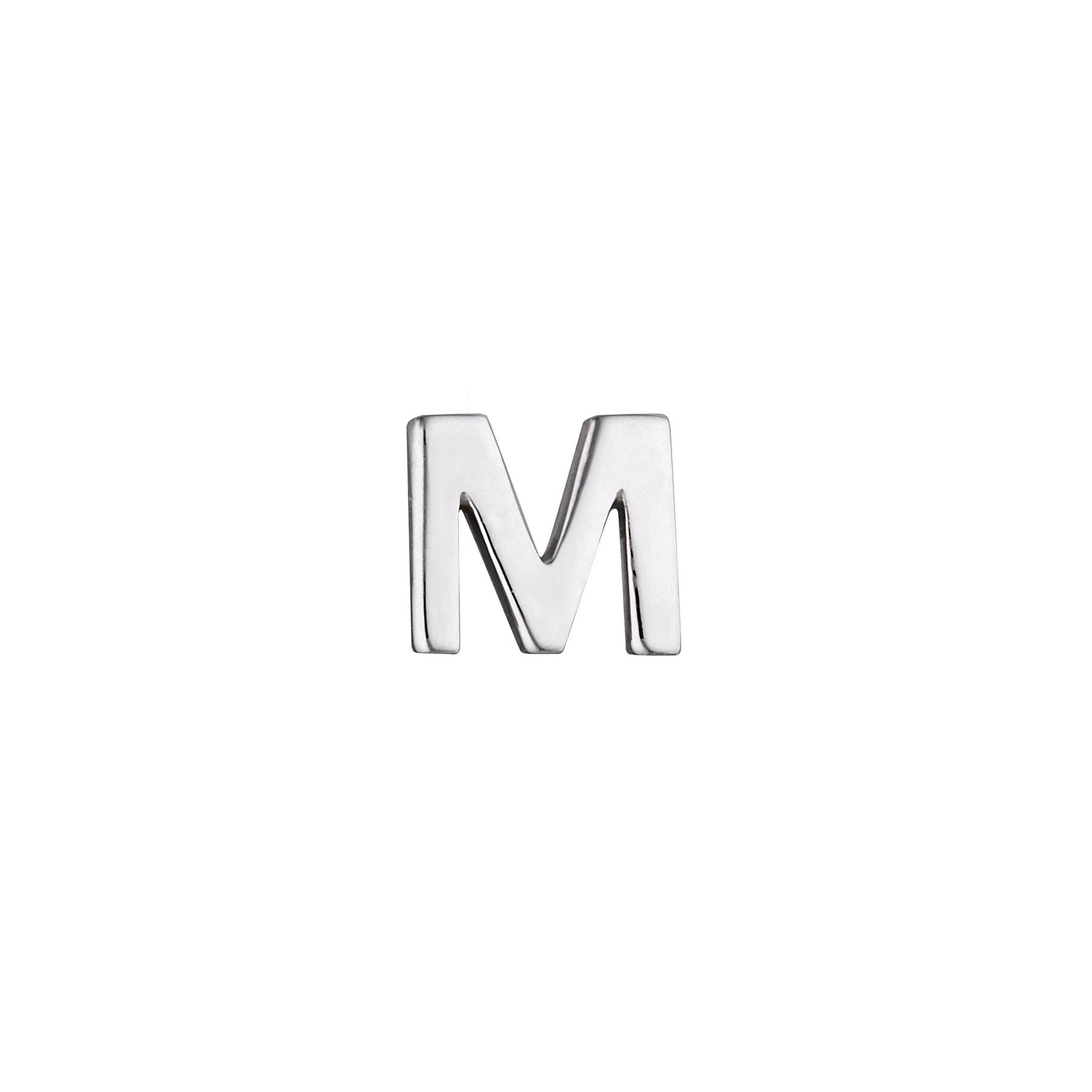 Micro Letter Stud Earring (Single)
