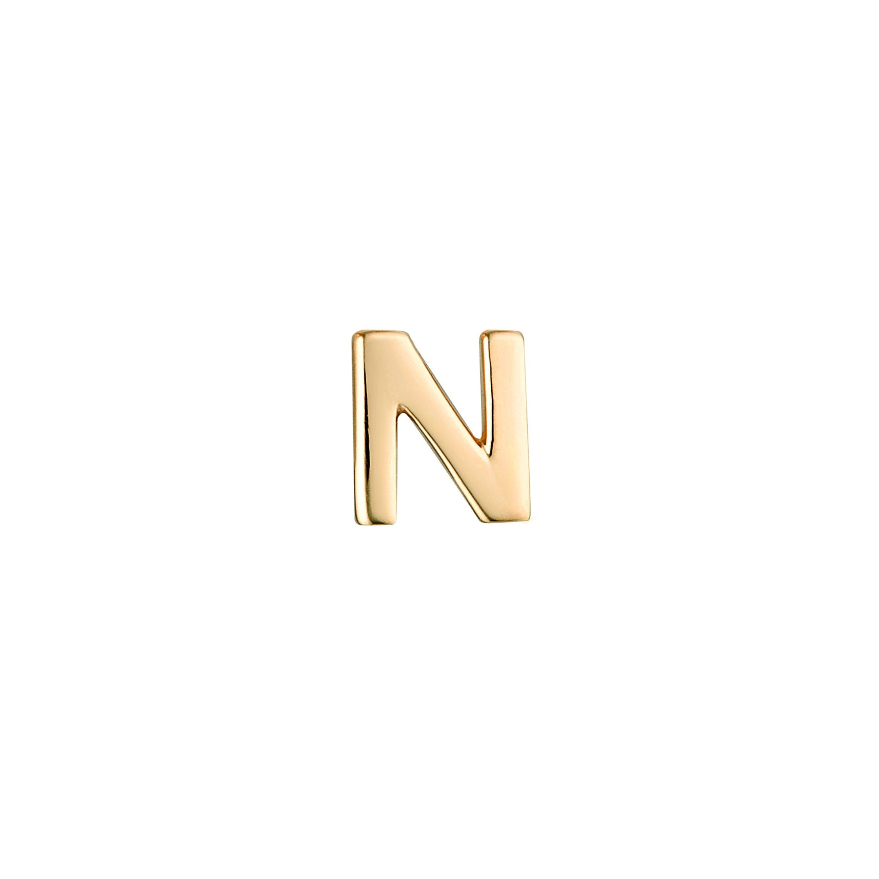 Micro Letter Stud Earring (Single)