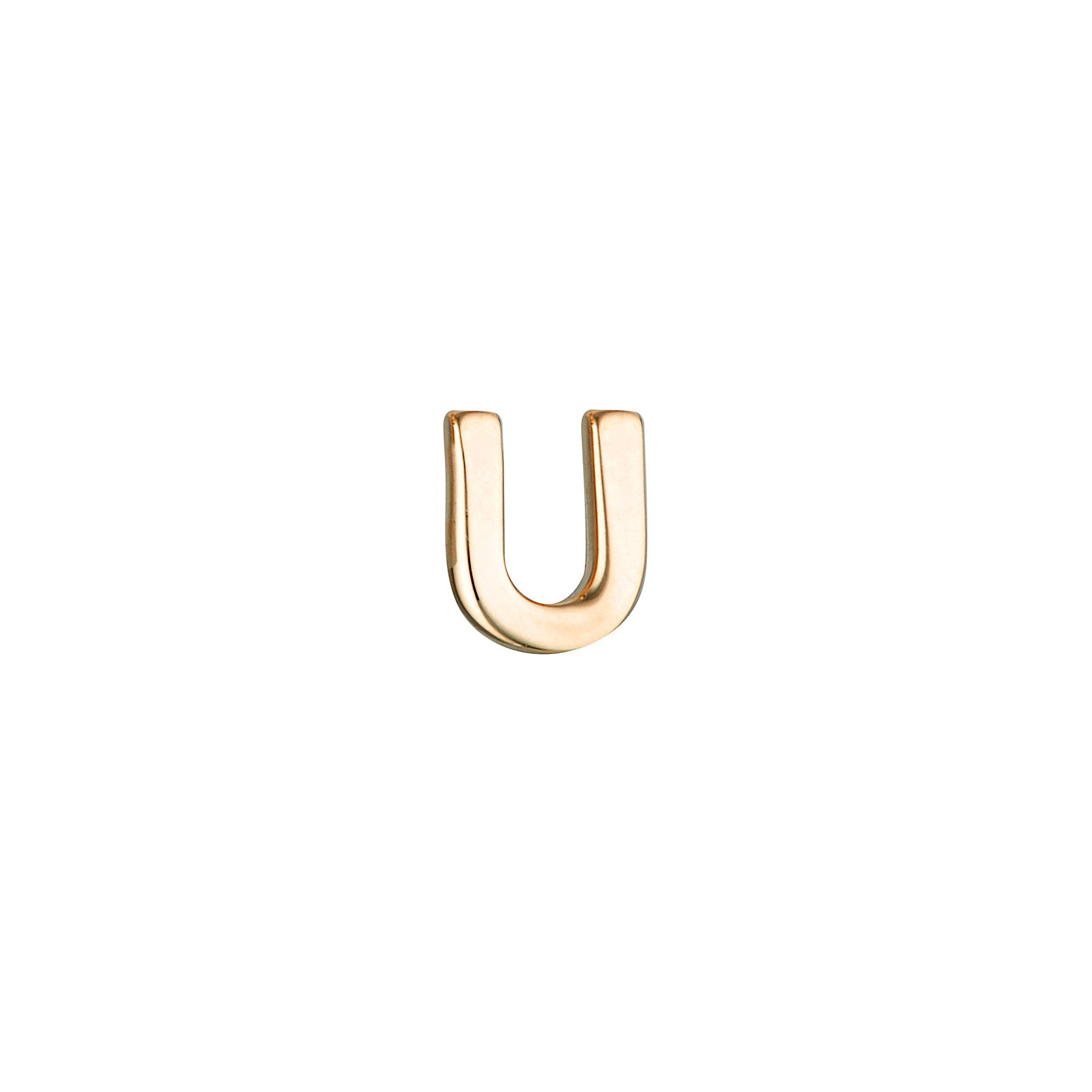 Micro Letter Stud Earring (Single)