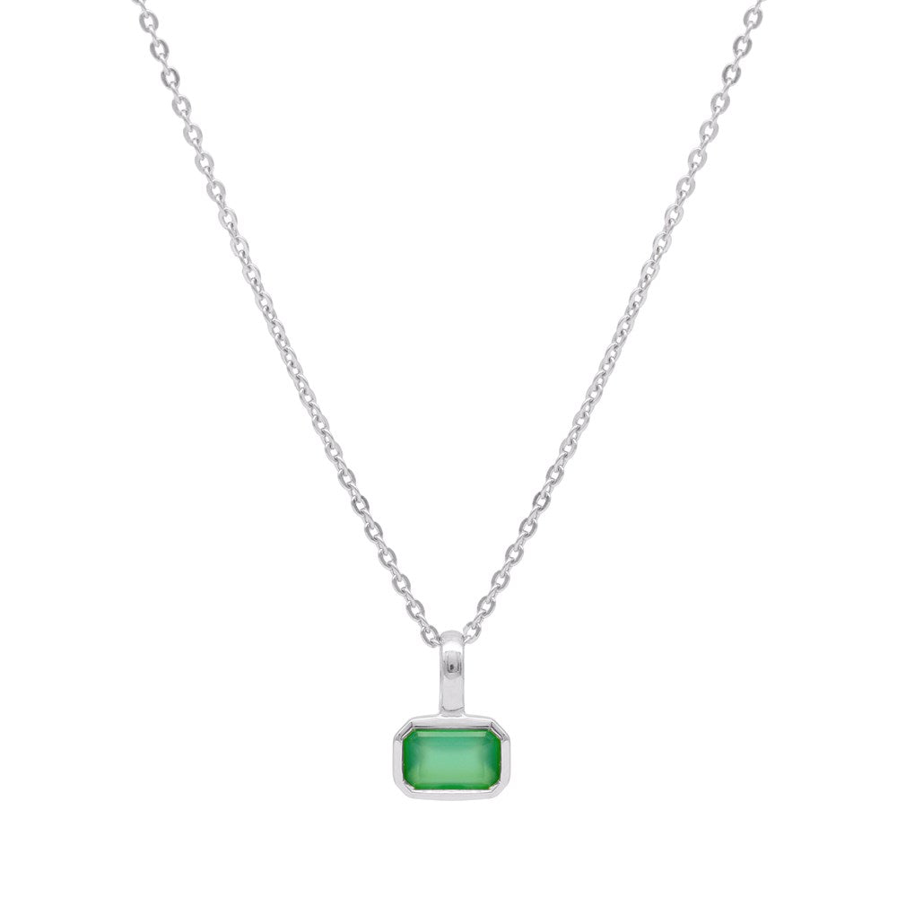 Gemme Necklace - Green Onyx