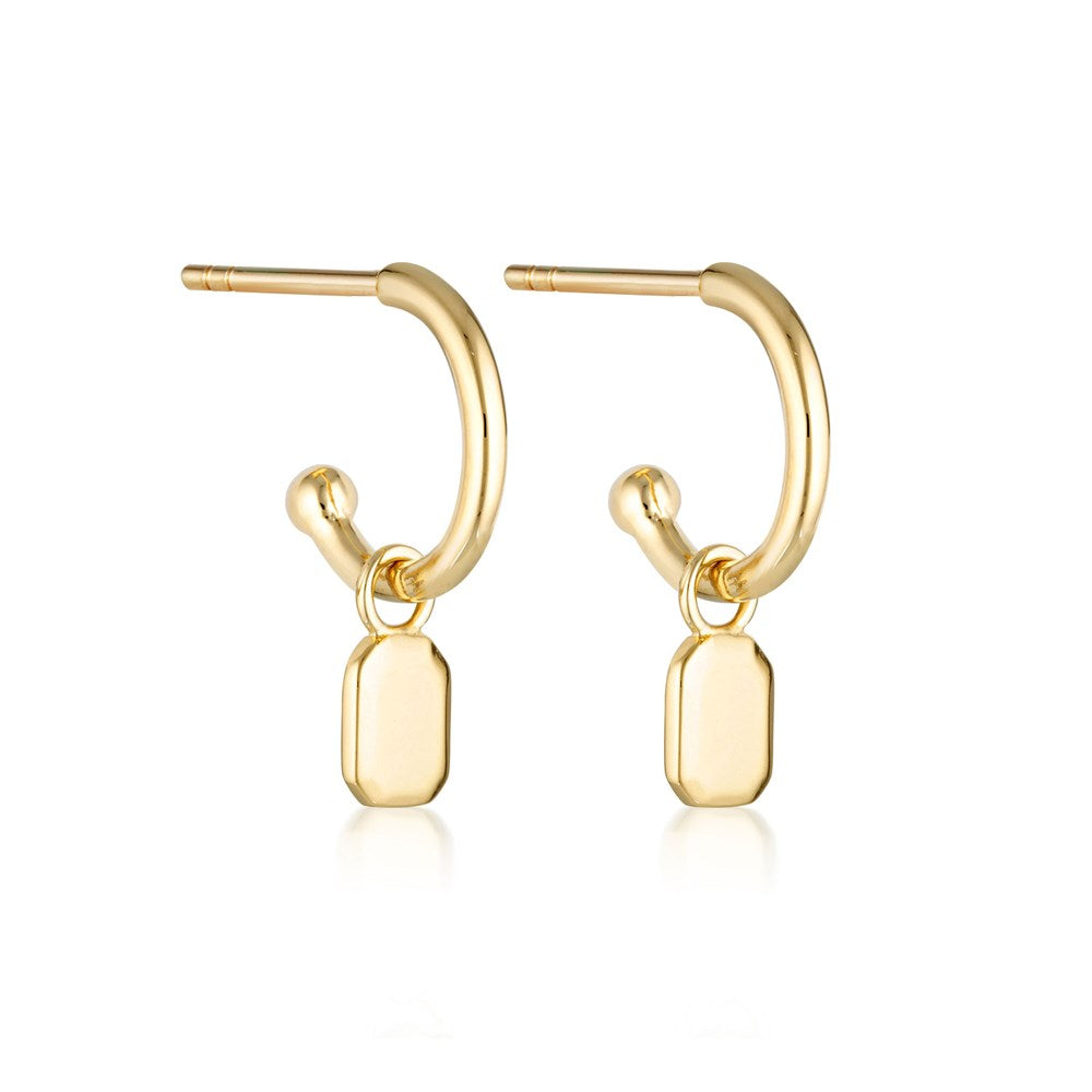 Tate Charm Hoop Earrings