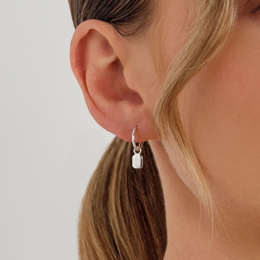 Tate Charm Hoop Earrings