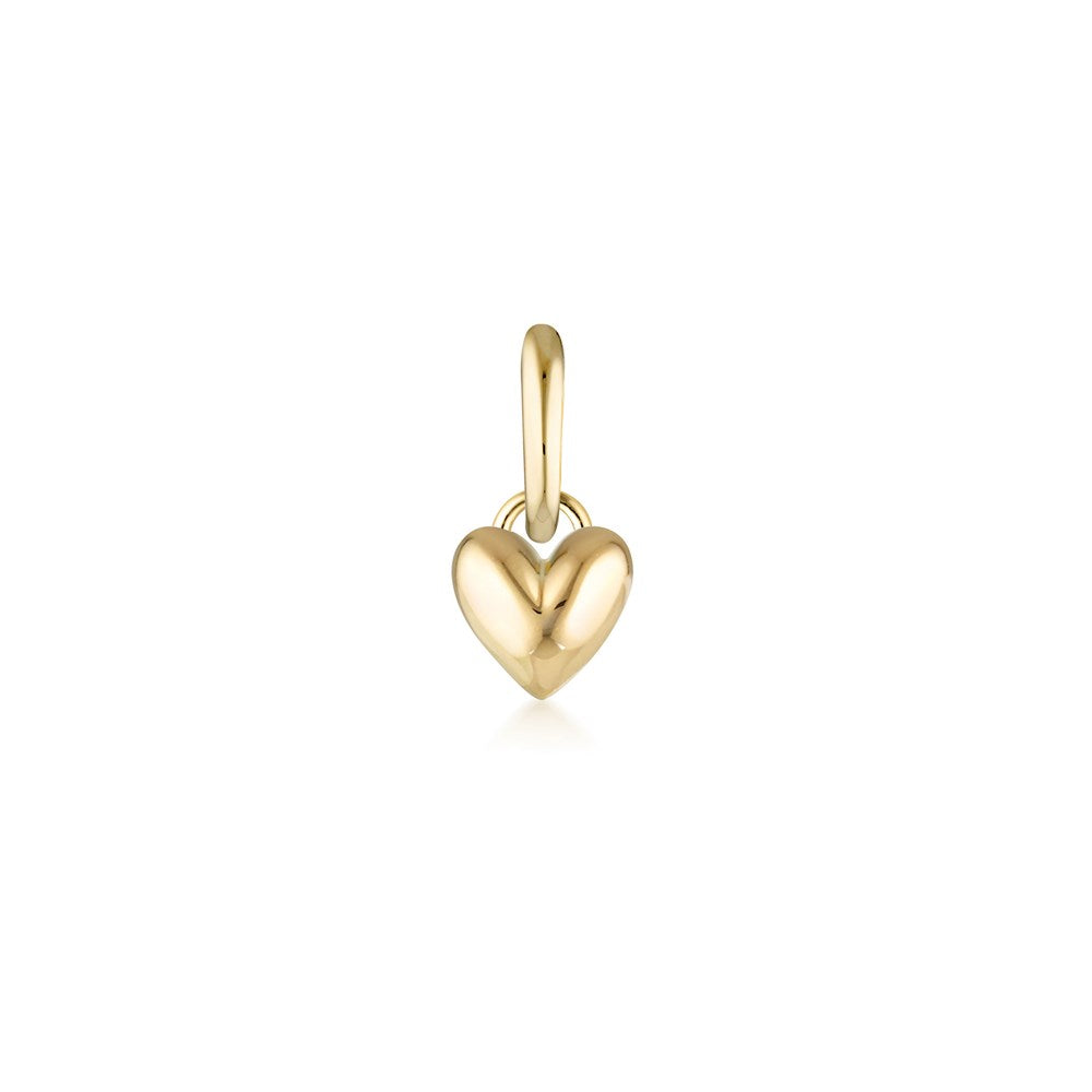 Tiny Love Charm - 9k Gold