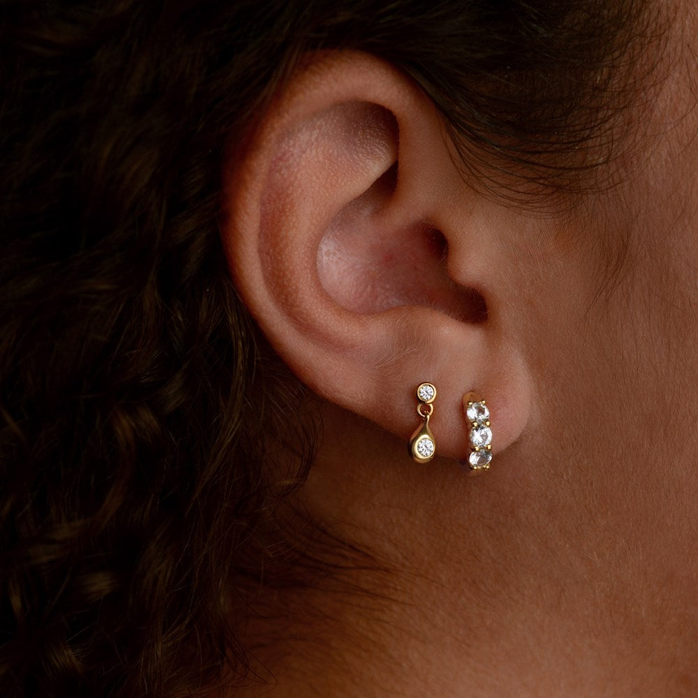 Aurora Drop Stud Earrings