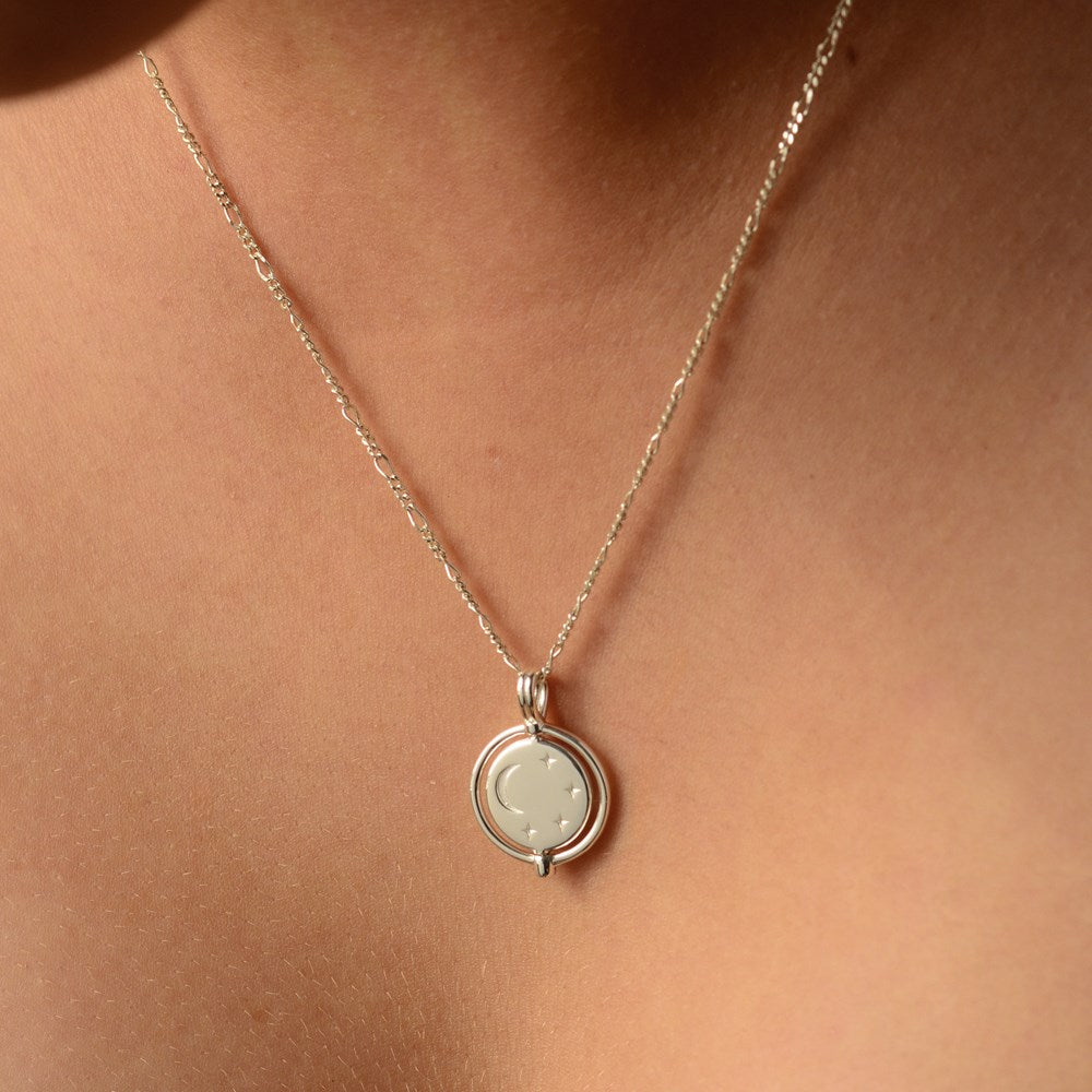 New Beginnings Amulet Necklace - Figaro Chain