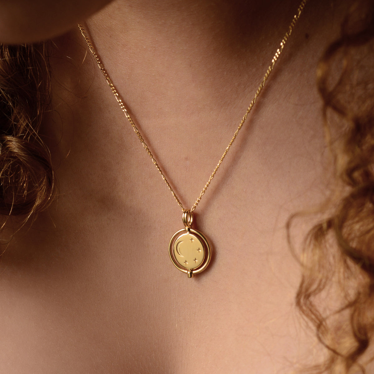 New Beginnings Amulet Necklace - Figaro Chain