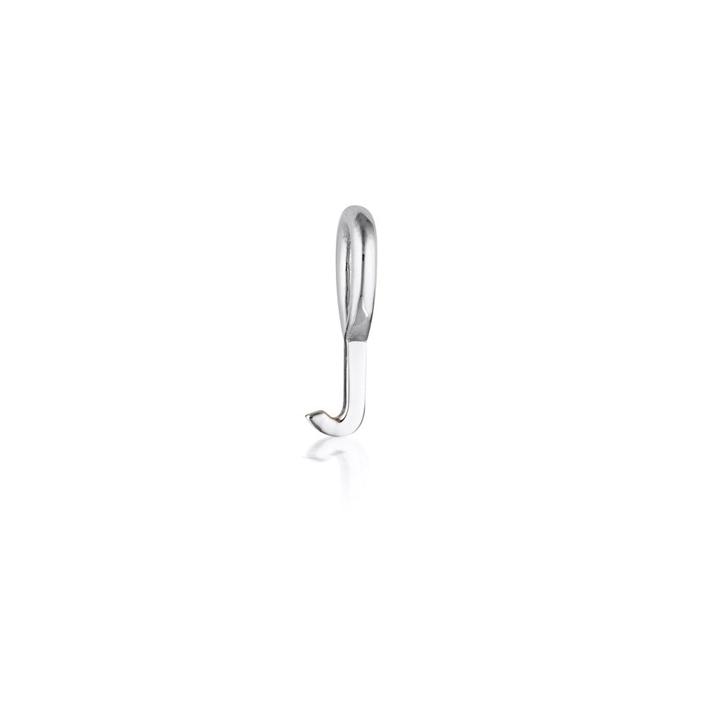 Tiny Letter Charm - Sterling Silver