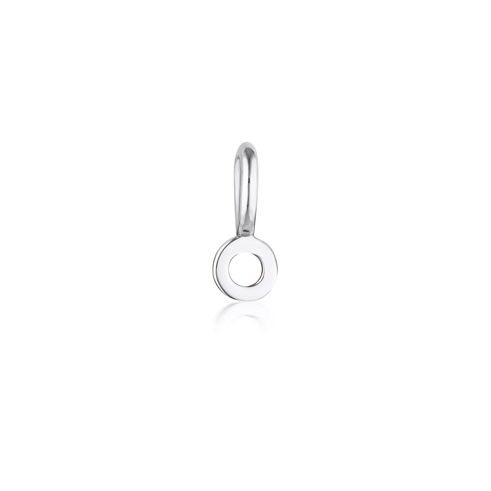 Tiny Letter Charm - Sterling Silver