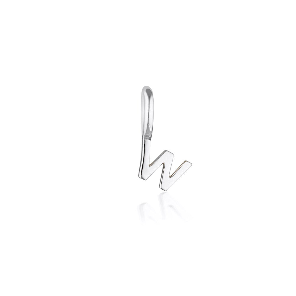 Tiny Letter Charm - Sterling Silver