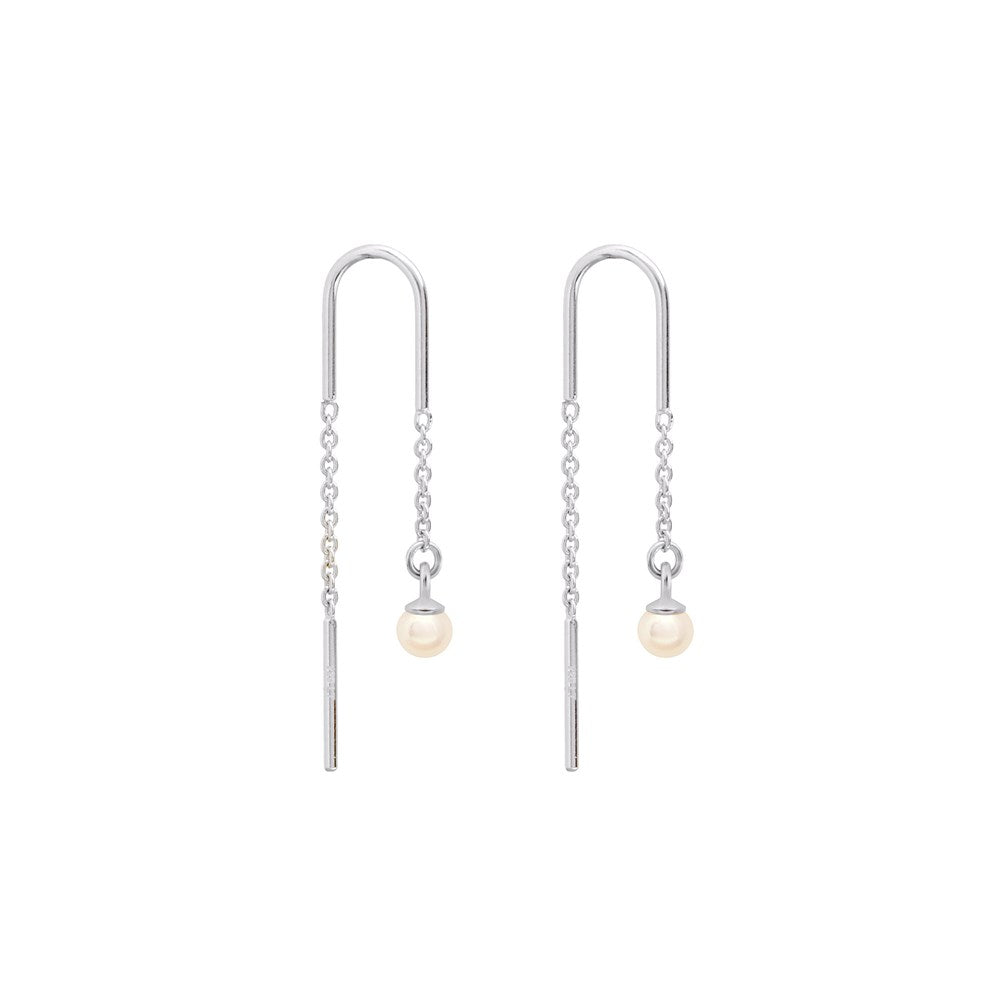 Ella Pearl Thread Earrings