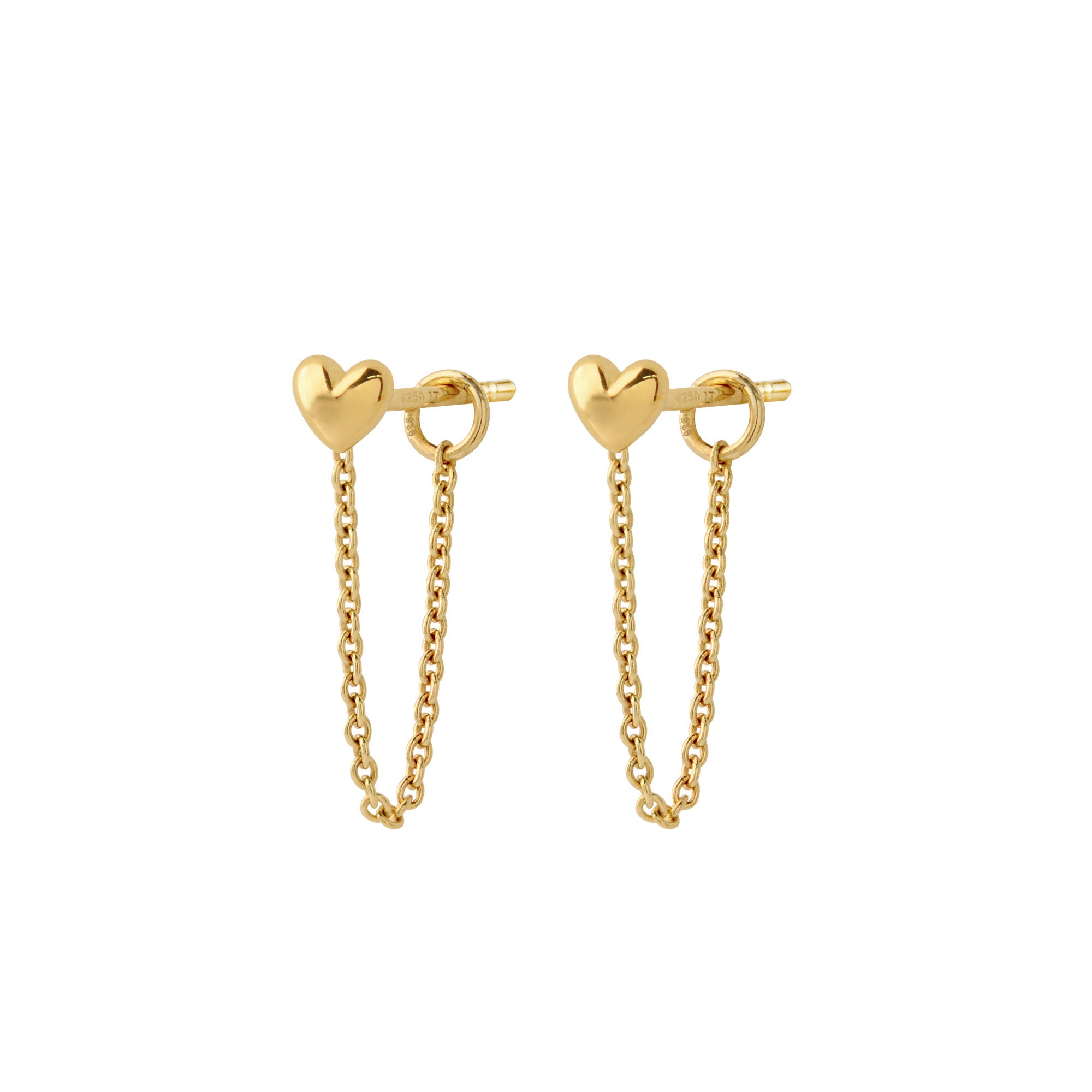 Amore Chain Stud Earrings