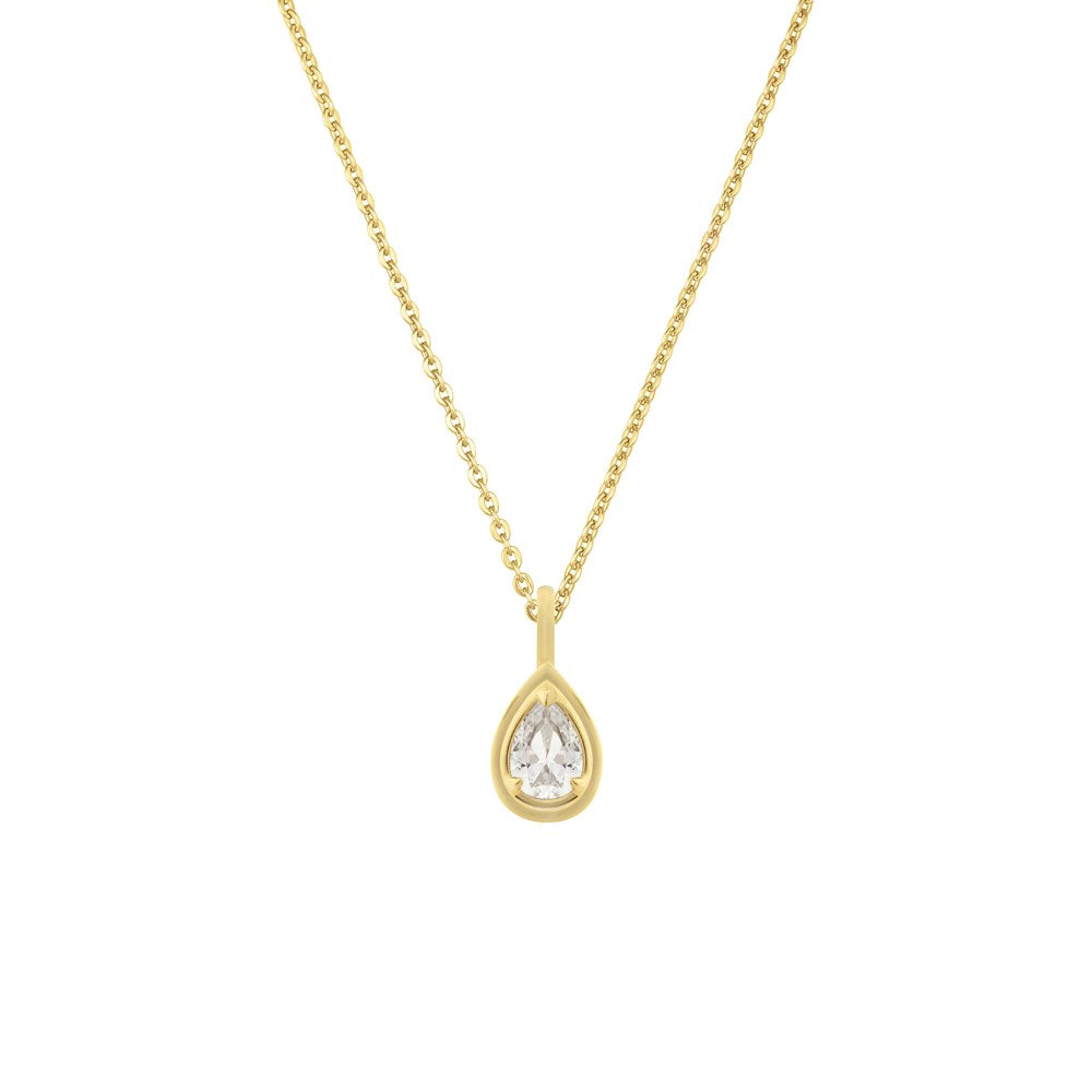 Reverie Cable Necklace - Lab-Grown White Sapphire