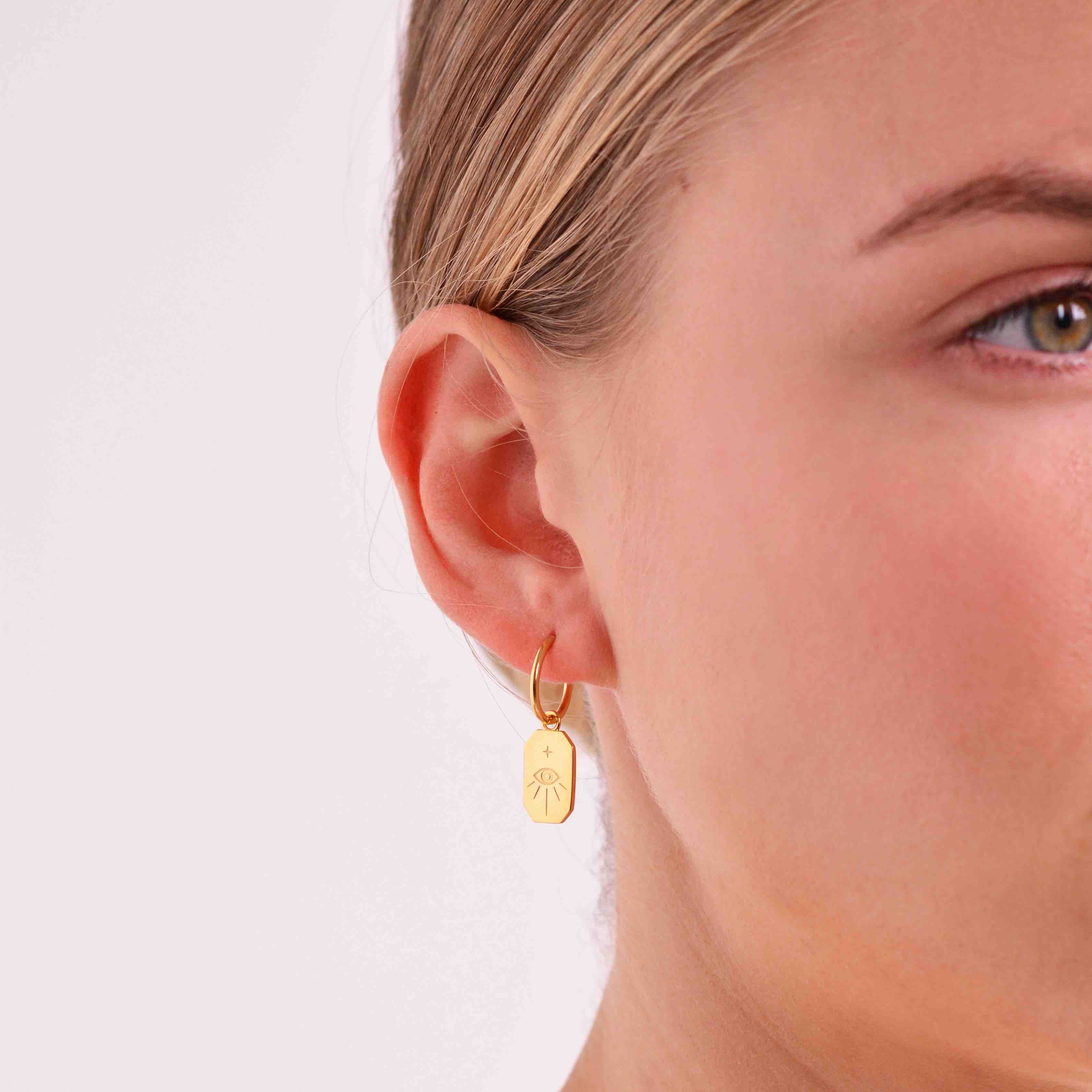 Protection Amulet Charm Earrings