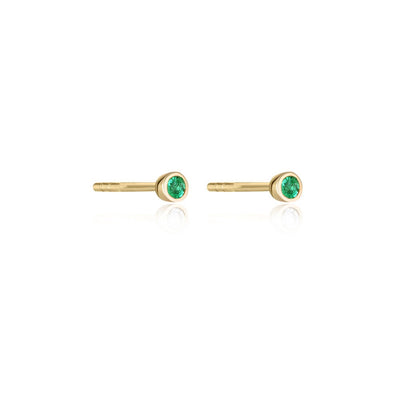 Legacy Emerald Stud Earrings - 9k