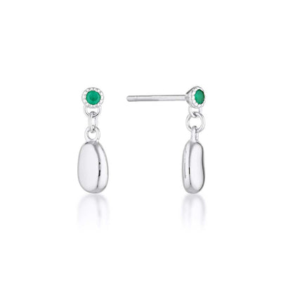 Alga Earrings - Green Onyx