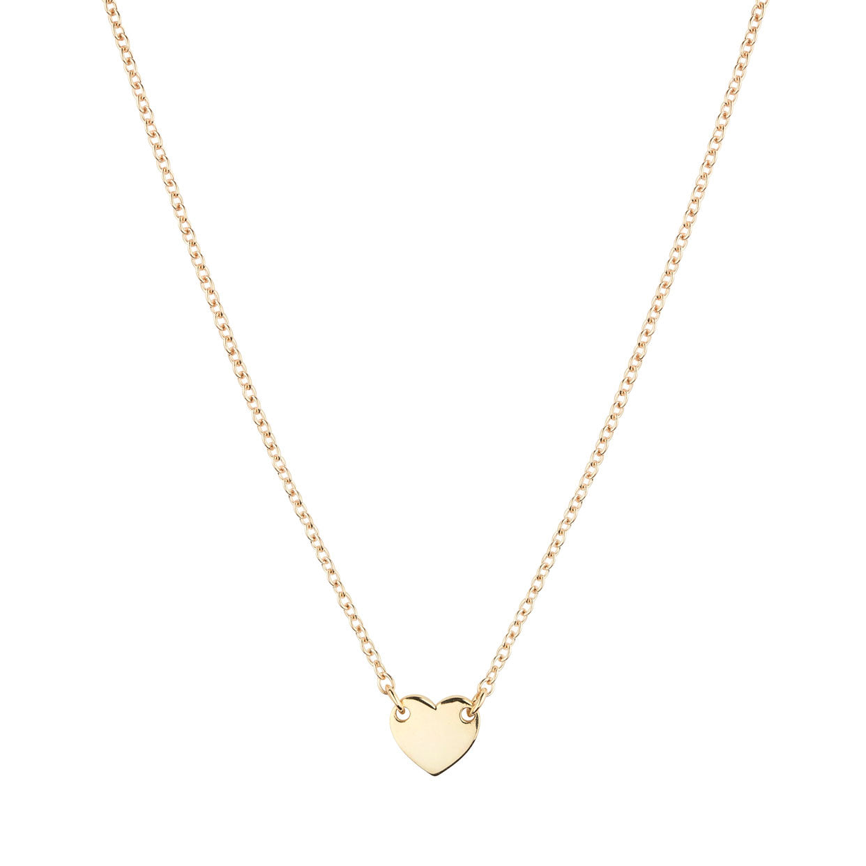 9k gold heart necklace