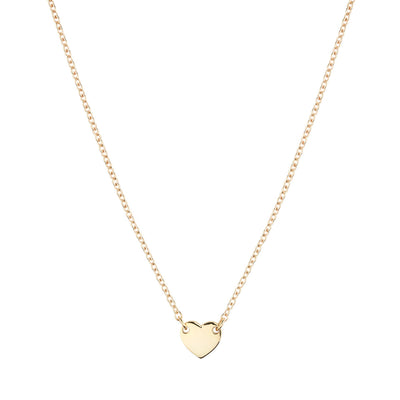 9k gold heart necklace