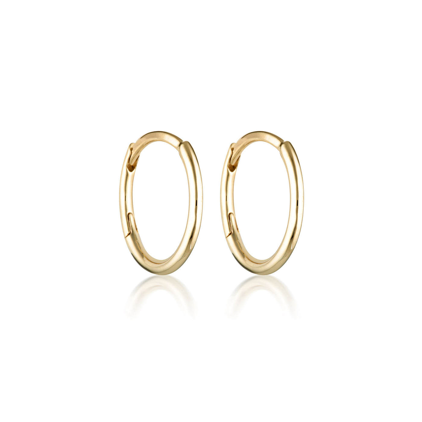 Everyday Hoop Earrings - 9k Gold