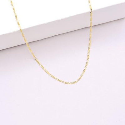 Figaro Necklace Chain 9k Gold