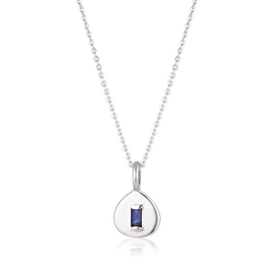 Muse Necklace - Created Sapphire