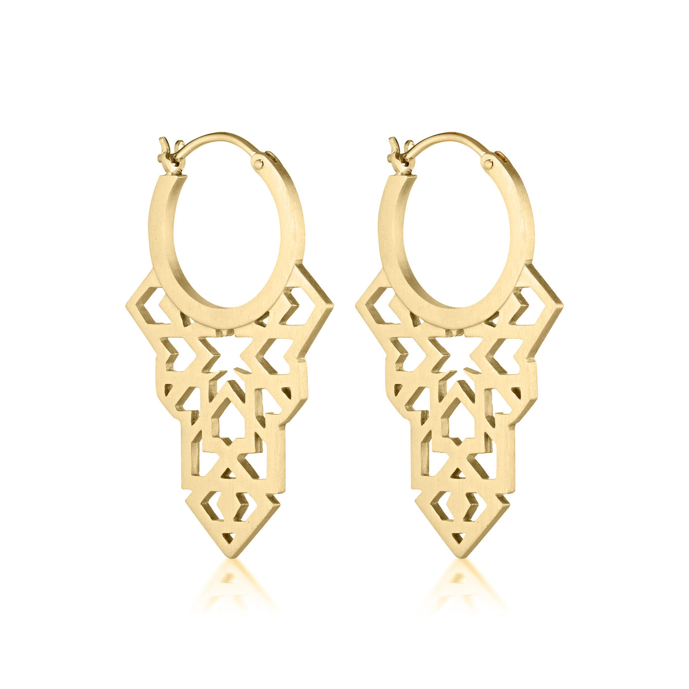 gold seventh star earrings