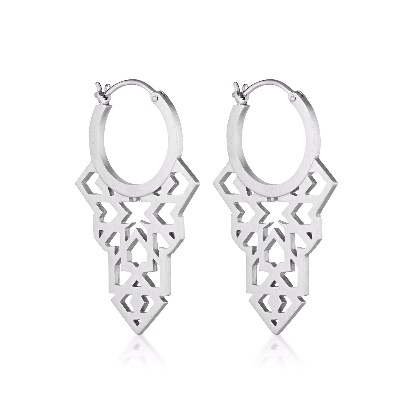 sterling silver seventh star earrings