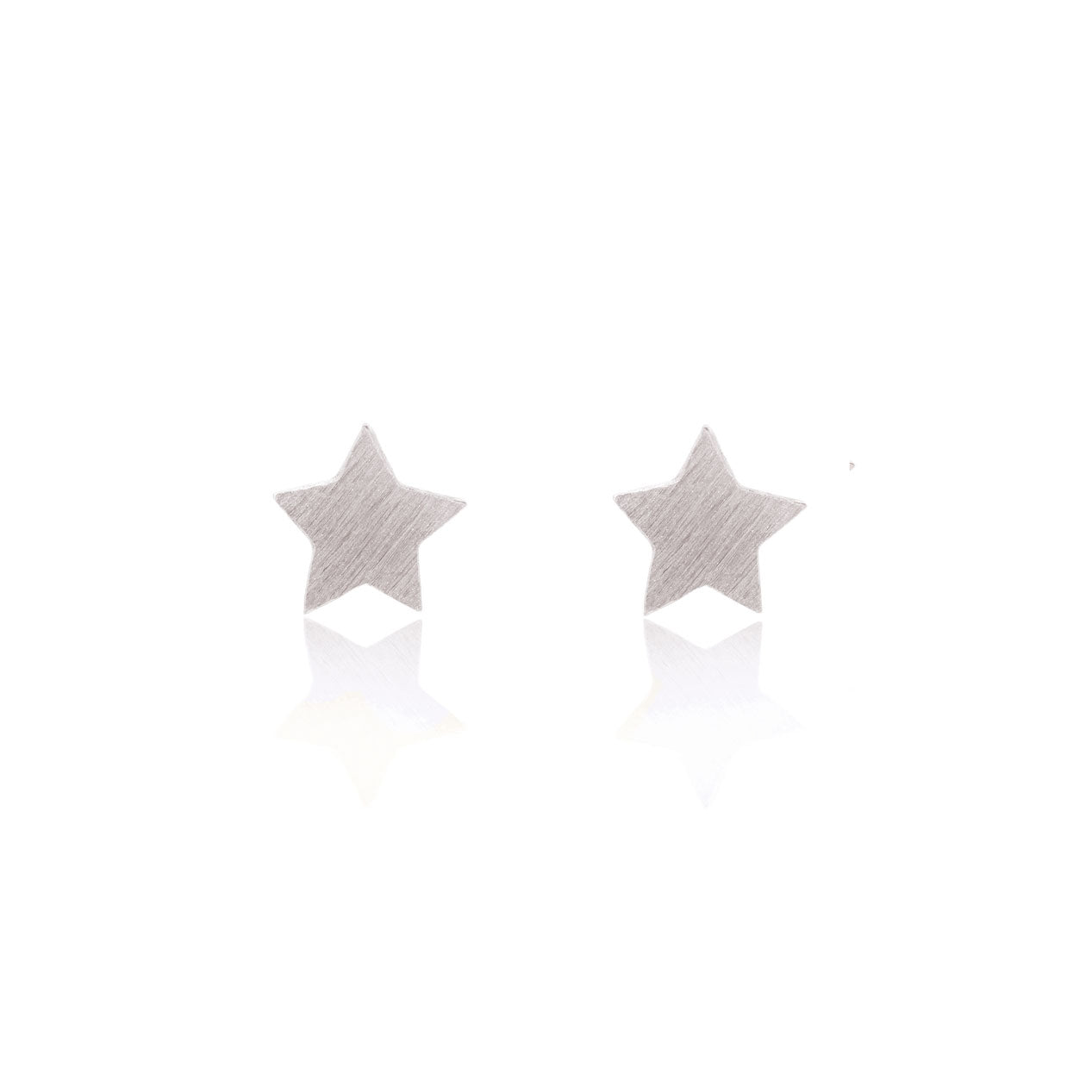 sterling silver star stud earrings