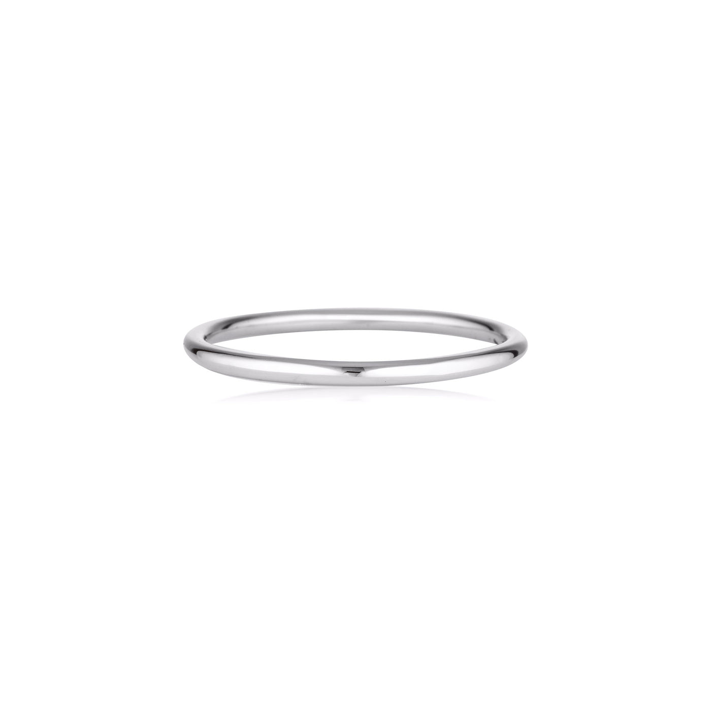 sterling silver plain stacking ring
